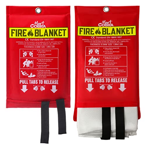 Emergency Fire Blanket for Home and Kitchen Fire Extinguishers for...