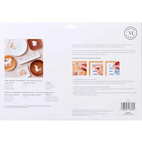 Martha Stewart 17643 Laser-Cut Woodland Animals Stencil