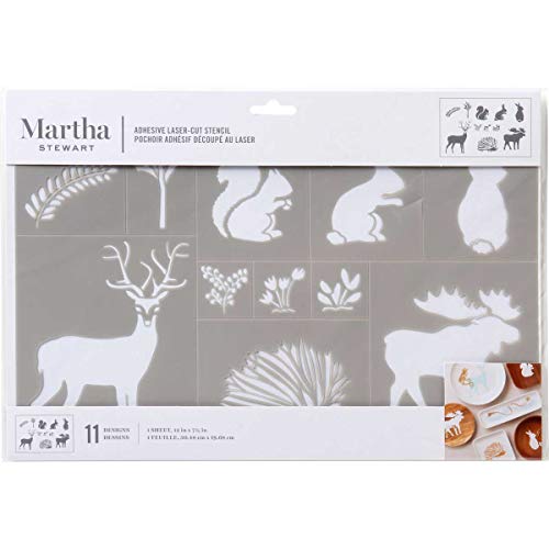 Martha Stewart 17643 Laser-Cut Woodland Animals Stencil