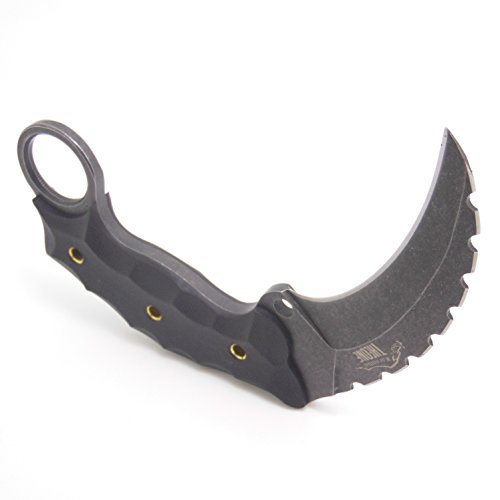 MASALONG Wild Boar Straight Claw Tactical Handle Outdoor Hunting K...