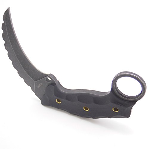 MASALONG Wild Boar Straight Claw Tactical Handle Outdoor Hunting K...