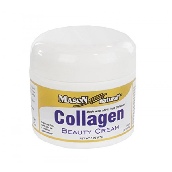 Mason Natural, Collagen Beauty Cream, Pear Scent, 2 Ounce Jar Pac...