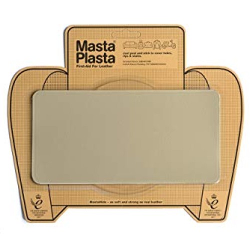 MastaPlasta Self-Adhesive Premium Leather Repair Patch, Large, Bei...