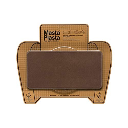 MastaPlasta Self-Adhesive Premium Suede Repair Patch, Large, Brown...