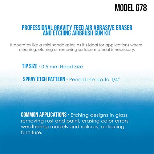 Master Airbrush Gravity Feed Air Abrasive Eraser and Etching Airbr...