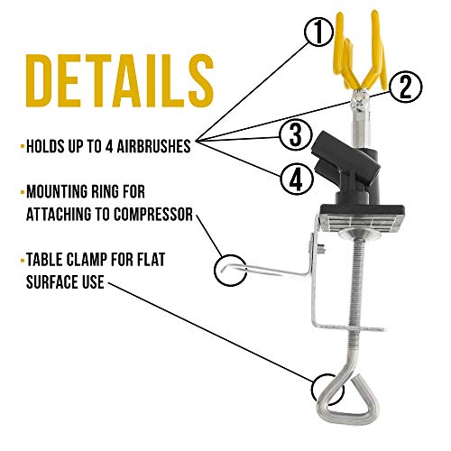 Master Airbrush Brand Universal Clamp-on Airbrush Holder. Holds u...