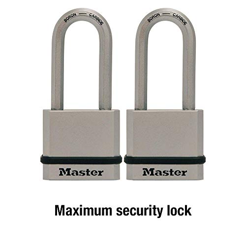Master Lock M530XTLH Magnum Solid Steel Keyed Alike Padlocks, 2 Pack