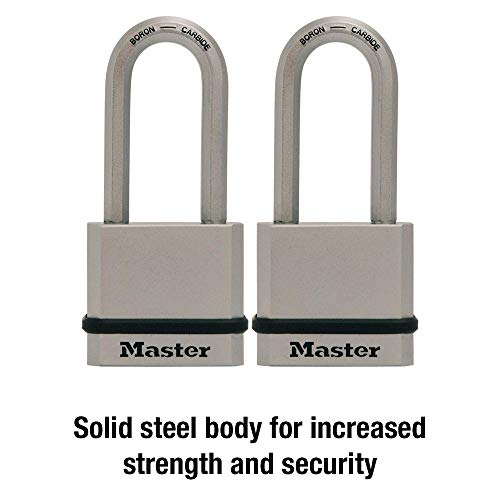 Master Lock M530XTLH Magnum Solid Steel Keyed Alike Padlocks, 2 Pack