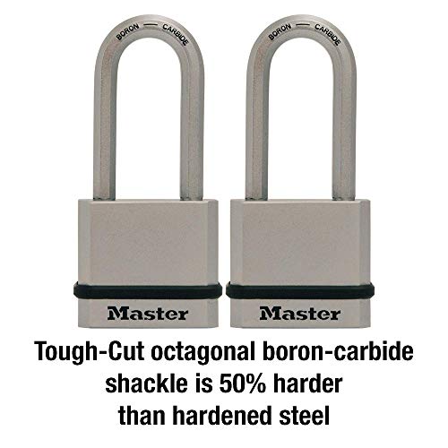 Master Lock M530XTLH Magnum Solid Steel Keyed Alike Padlocks, 2 Pack