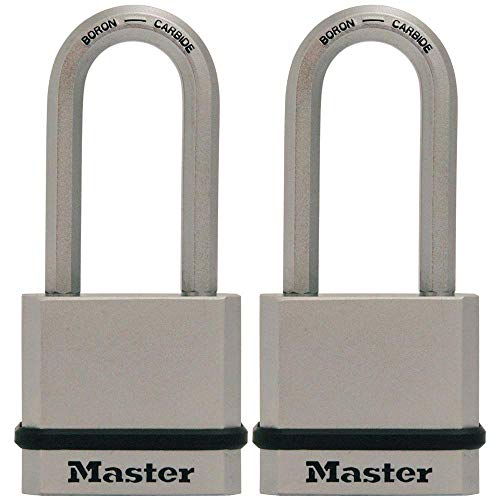 Master Lock M530XTLH Magnum Solid Steel Keyed Alike Padlocks, 2 Pack