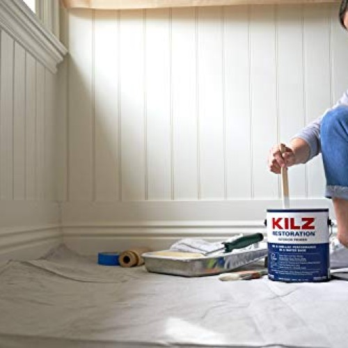 KILZ MAX Maximum Stain and Odor Blocking Interior Latex Primer/Sea...