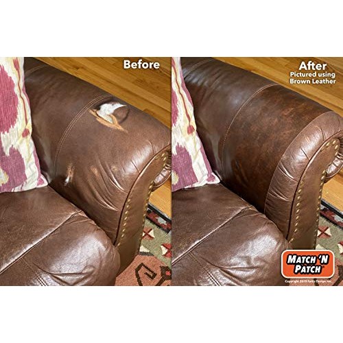 Match N Patch Realistic Brown Leather Repair Tape
