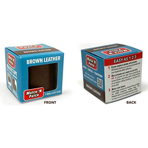 Match N Patch Realistic Brown Leather Repair Tape