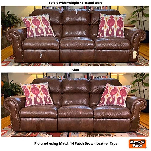 Match N Patch Realistic Brown Leather Repair Tape