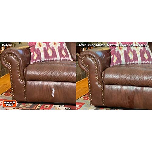 Match N Patch Realistic Brown Leather Repair Tape