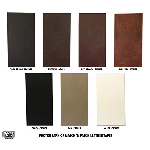 Match N Patch Realistic Dark Brown Leather Repair Tape