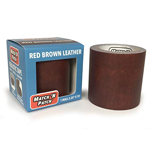 Match N Patch Realistic Red Brown Leather Repair Tape