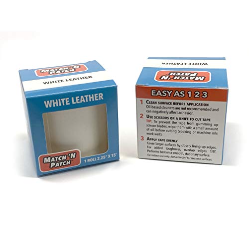 MATCH N PATCH Realistic White Leather Repair Tape