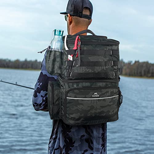 Fishing Tackle Backpack with Cooler, MATEIN Large Fishing Bag with...