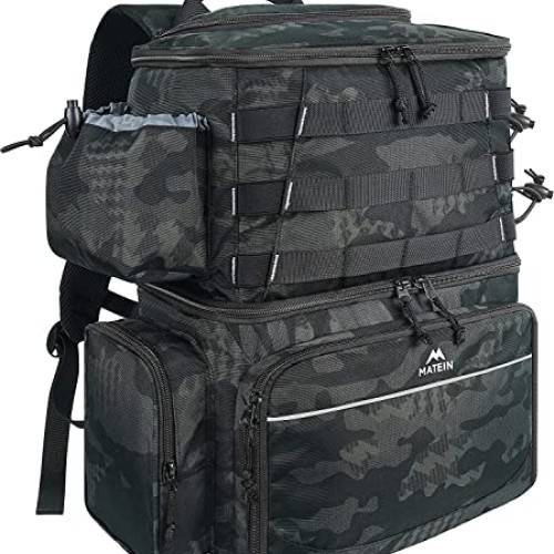 Fishing Tackle Backpack with Cooler, MATEIN Large Fishing Bag with...