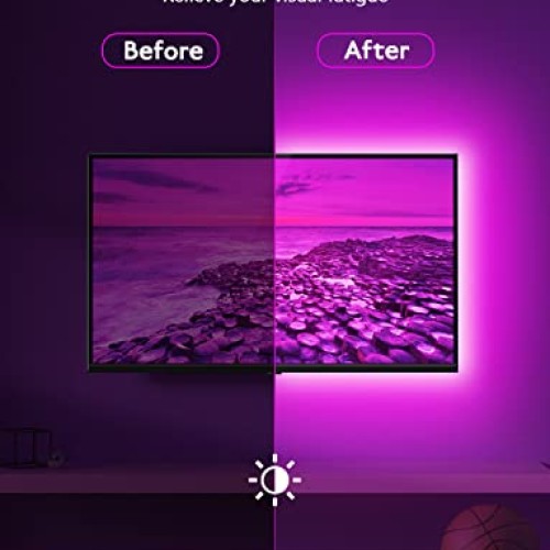 MATICOD LED Lights for TV Led Backlight, 9.84ft RGB Led Strip Ligh...