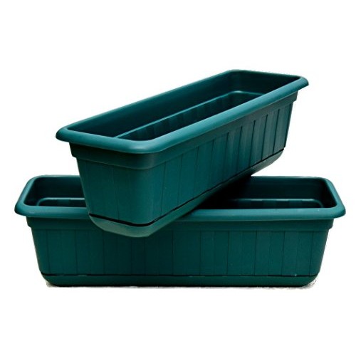 Premium High-Density Plastic Planter & Flower Window Box Gina 18 ...
