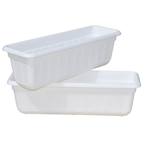 Premium High-Density Plastic Planter & Flower Window Box Gina 18 ...