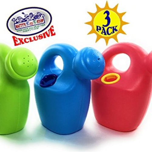 Mattys Toy Stop 7 Plastic Watering Cans for Kids Complete Gift S...