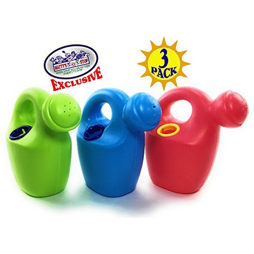 Mattys Toy Stop 7 Plastic Watering Cans for Kids Complete Gift S...