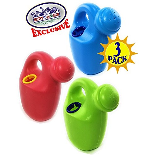 Mattys Toy Stop 7 Plastic Watering Cans for Kids Complete Gift S...