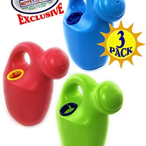 Mattys Toy Stop 7 Plastic Watering Cans for Kids Complete Gift S...