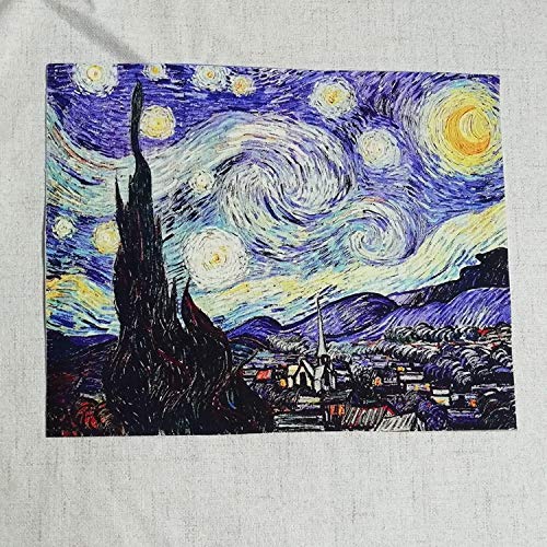 7 pcs of 20x25cm high Precision Printed Painting of Van Gogh Cotto...