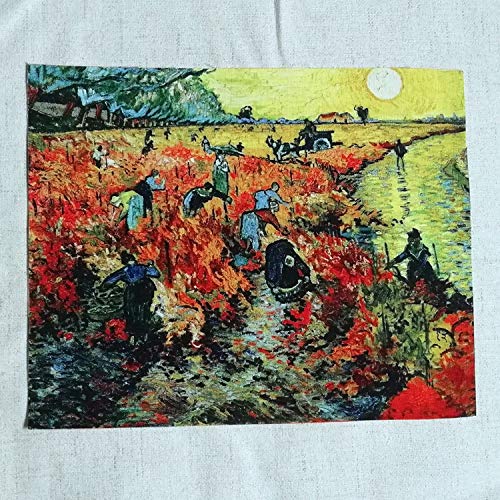 7 pcs of 20x25cm high Precision Printed Painting of Van Gogh Cotto...