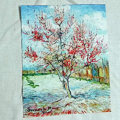 7 pcs of 20x25cm high Precision Printed Painting of Van Gogh Cotto...