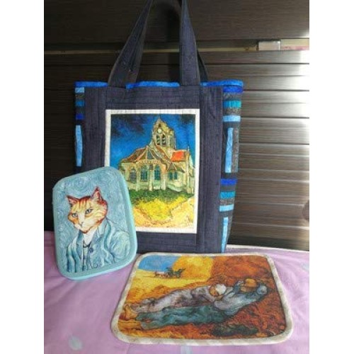 7 pcs of 20x25cm high Precision Printed Painting of Van Gogh Cotto...