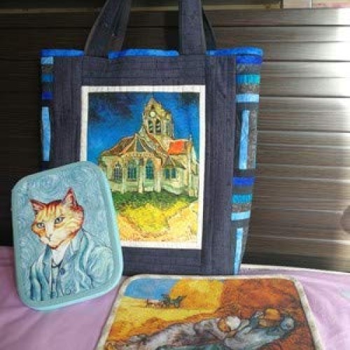 7 pcs of 20x25cm high Precision Printed Painting of Van Gogh Cotto...