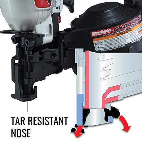 MAX USA CORP SuperRoofer CN445R3 Roofing Coil Nailer up to 1-3/4