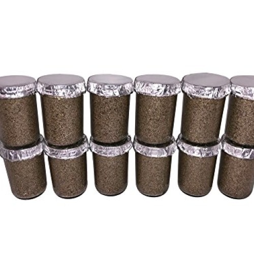 Maximumstore - 12 Ultimate Half Pint Mushroom Substrate Jars, Grow...