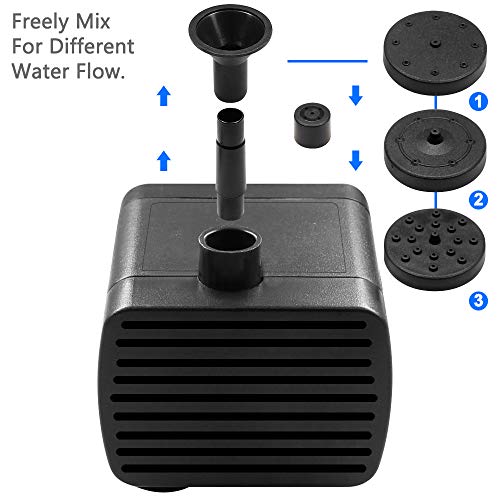1.4 W Birdbath Fountain, maxin Solar Power Water Pump Panel Kit Su...