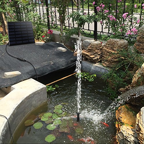 1.4 W Birdbath Fountain, maxin Solar Power Water Pump Panel Kit Su...