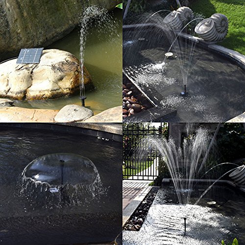 1.4 W Birdbath Fountain, maxin Solar Power Water Pump Panel Kit Su...