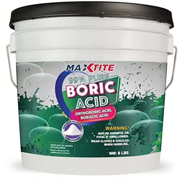 99% Pure Boric Acid - Fine Powder Form 8 lbs - Premium Industria...