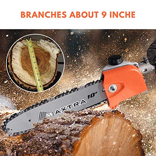 MAXTRA Gas Pole Saw, 42.7CC 2-Cycle Powerful Chainsaw Reach to 15 ...