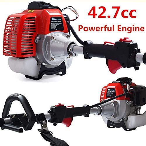 MAXTRA Gas Pole Saw, 42.7CC 2-Cycle Powerful Chainsaw Reach to 15 ...