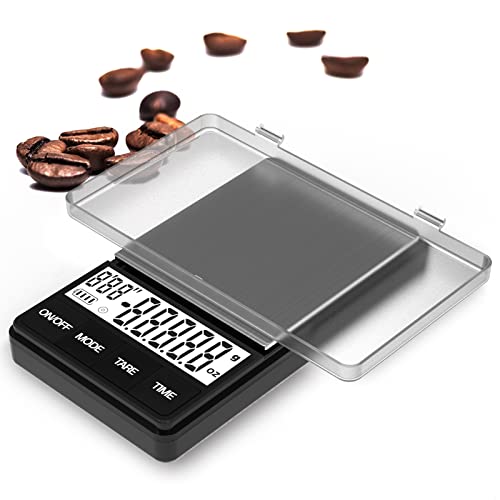 MAXUS Espresso Scale with Timer 1000g/0.1g Drip Coffee Scale, Smal...