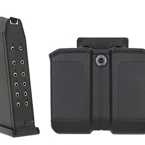 MAXXPRO OWB Polymer Double Magazine Holster Ambidextrous Carrier, ...