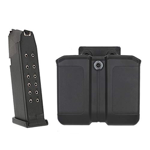 MAXXPRO OWB Polymer Double Magazine Holster Ambidextrous Carrier, ...