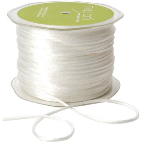 May Arts Ribbon, White Satin String