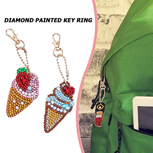 5D DIY Keychains Diamond Painting Kits for Adults Full Diamond Inl...