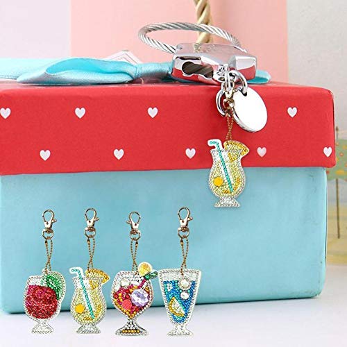 Bag Accessories Key Chain DIY Diamond Painting Full Drill Pendant ...